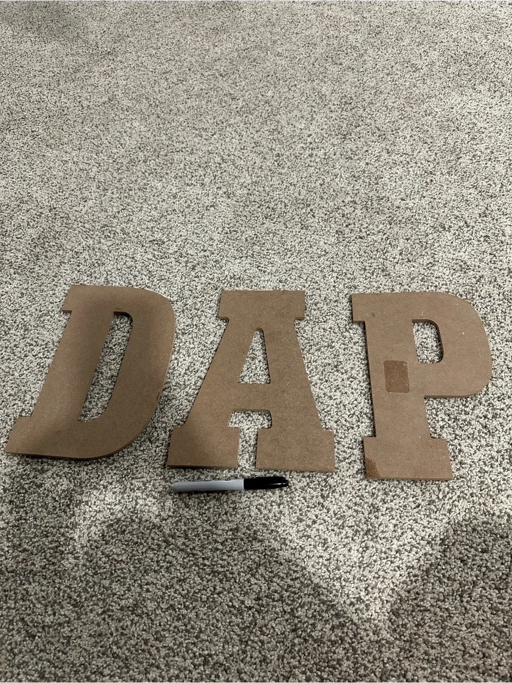 Unbranded Brown MDF Wall Letters 